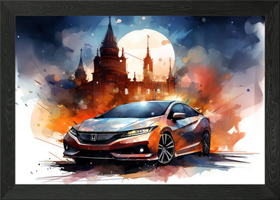 #ad #ad My Honda CRZ Framed Wall Art Poster Canvas Print Picture GBP 8.99