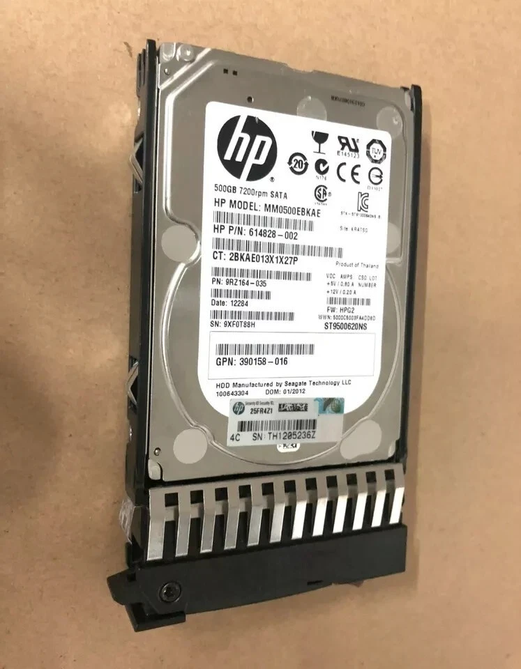 HP ST9500620NS 500G SATA3 7.2K 2.5 Hard Disk 508035-001 614828-002 - Image 2 of 4
