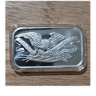 Silvertowne 1 oz 999 Fine Silver Bullion Bar Eagle Design Total 1 oz Content