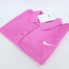 Nike Dri-FIT Victory Golf Polo Shirt Womens X-LARGE XL Pink Active Top NEW