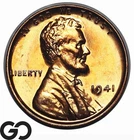 1941 Lincoln Cent Wheat Penny Proof, Flashy Gem PR++ RD