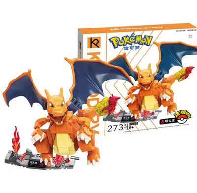 Keeppley Pokémon Glurak Figur Bausteine Neu OVP mit Anleitung