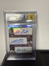 2023 TOPPS Chrome Update Triple Auto Walker/Harris II/ Carroll 8/10