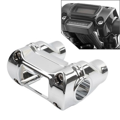 2'' Handlebar Riser 1 1/4'' Bar Clamp Chrome for Dyna Defender FXDP : 2001 2004