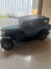 Vintage Hubley 854-5K Ford Roadster Blue/Grey Diecast Toy Car