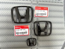 3pcs Gloss Black Emblem Badge Set Fit Civic Sedan 2022-2026front Rear New 3pcs Gloss Black Emblem Badge Set Fit Civic Sedan 2022-2026front Rear New