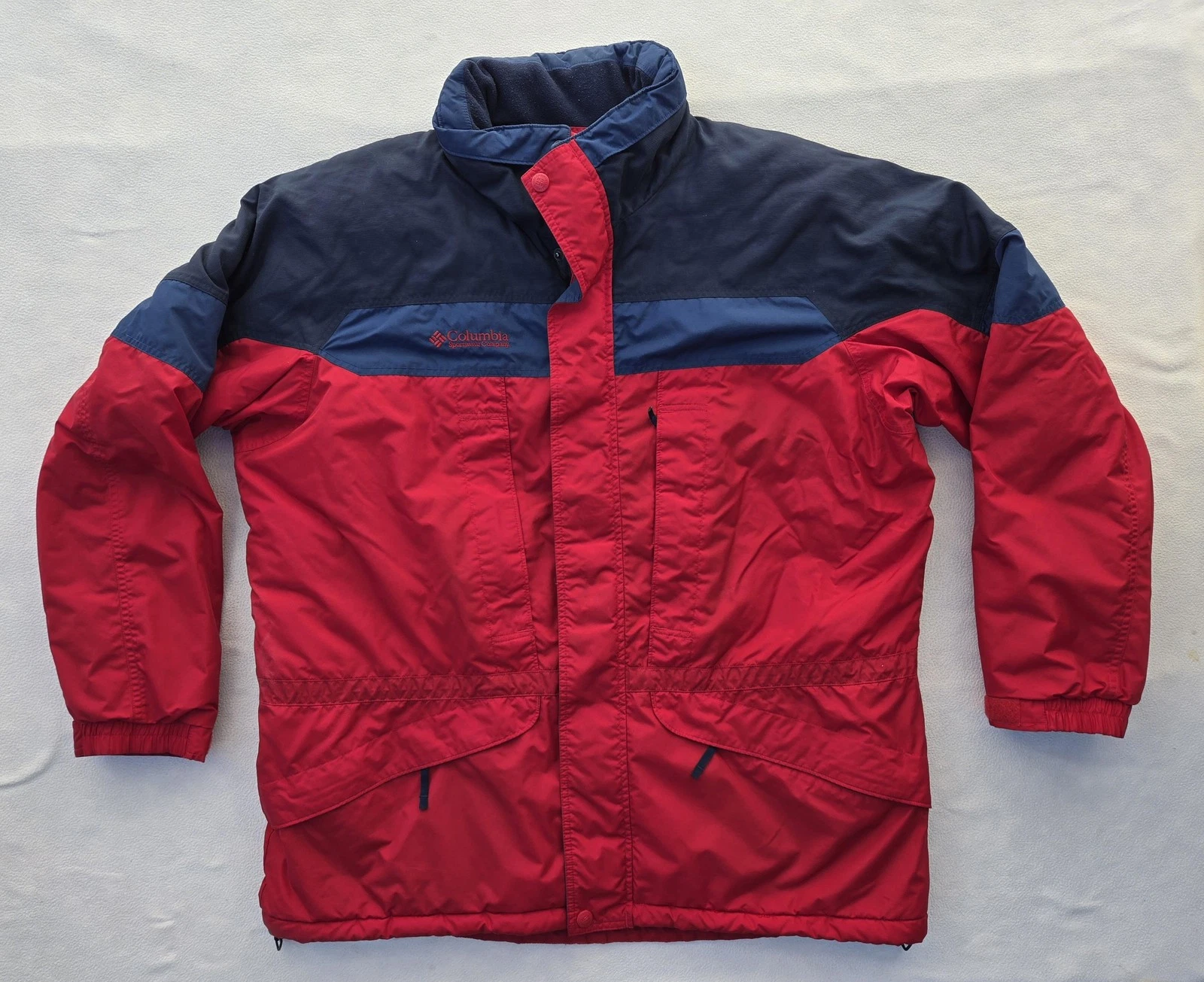 Columbia Jacket Mens XL Red Navy Full Zip Fleece Lined Insulated Pockets SM5165
Opens in a new windo
