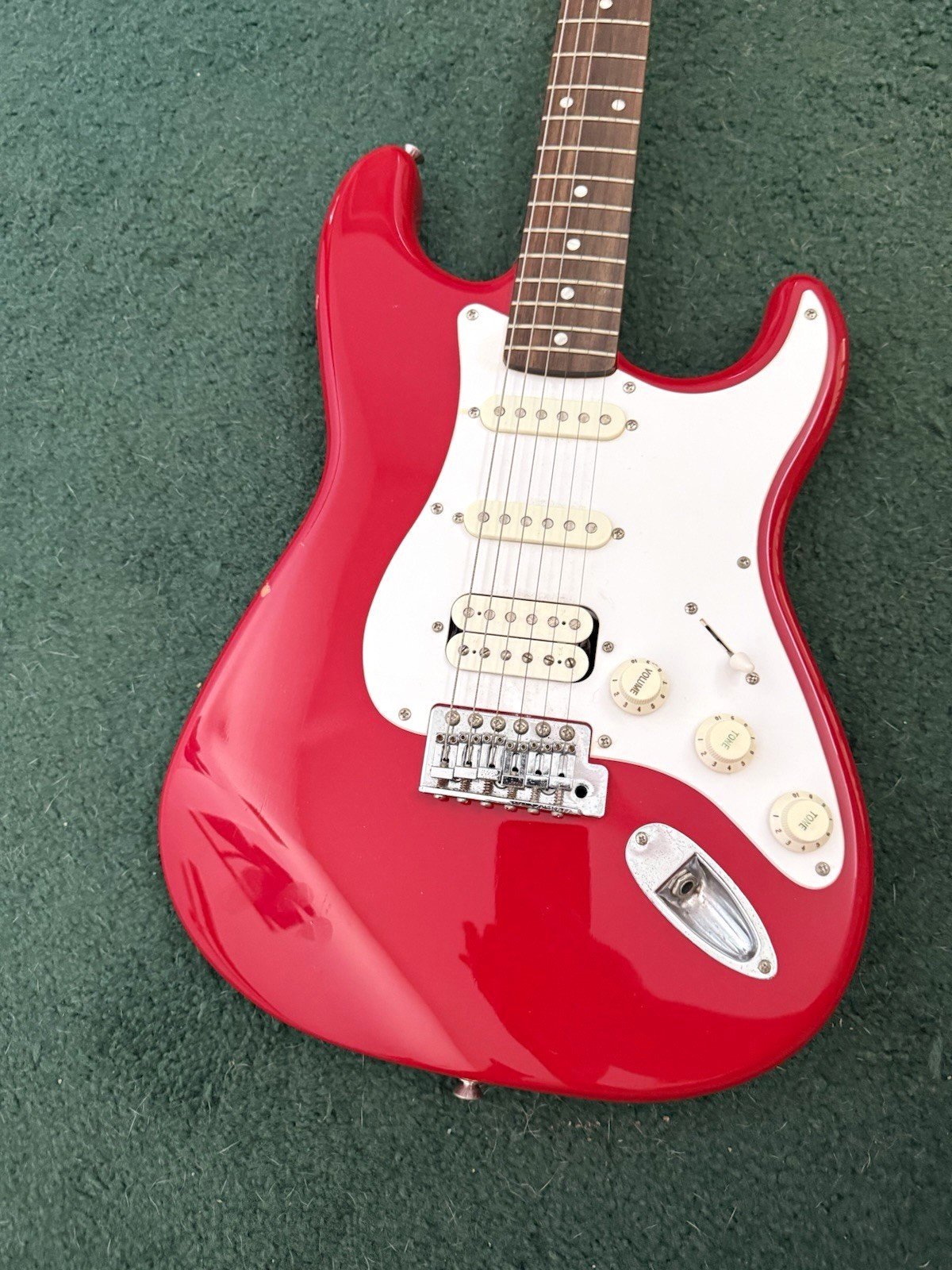 Fender Squier Stratocaster fiesta red 20th anniversary edition