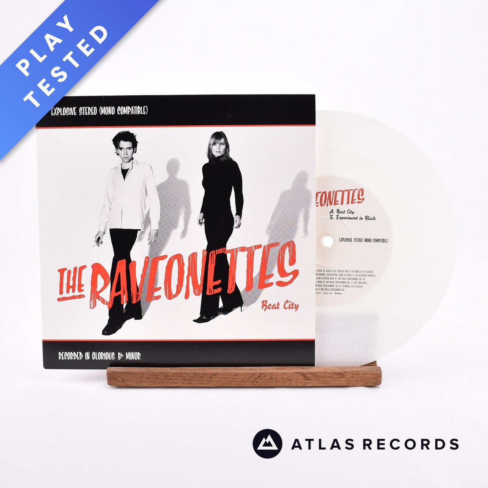 The Raveonettes - Beat City - White Marbled 7"" Vinyl Record - EX/NM