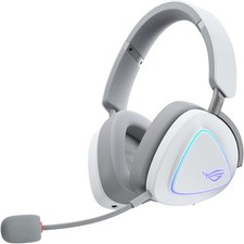 ASUS ROG Delta II Wireless Gaming Headset Detachable Mic Tri-Mode WHITE