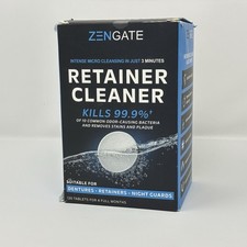 Retainer Cleaner Tablets Quick 3-Minute Clean Dentures, Mouth Guards 120 Tablets