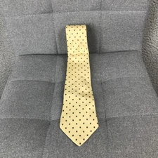 Christian Dior Tie Mens Silk Geometric Square Pattern Formal Classic Necktie