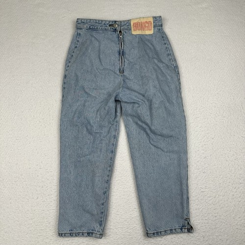 Vintage BONGO Jeans Juniors Size 5 High Rise Capris Rear Zipper Made In USA Y2K - Picture 6 of 12
