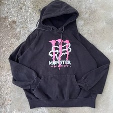 Pink Retro Motocross Energy Graphic Hoodie Unisex