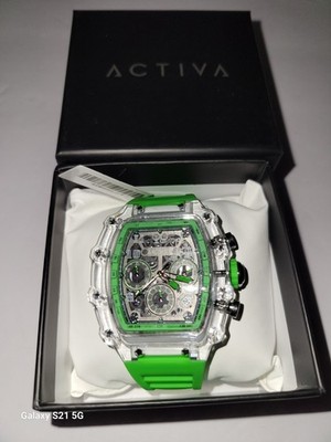  Activa Fury X Invicta Men's Watch Skelton - 44.3mm, Emerald Green ACW2305-014