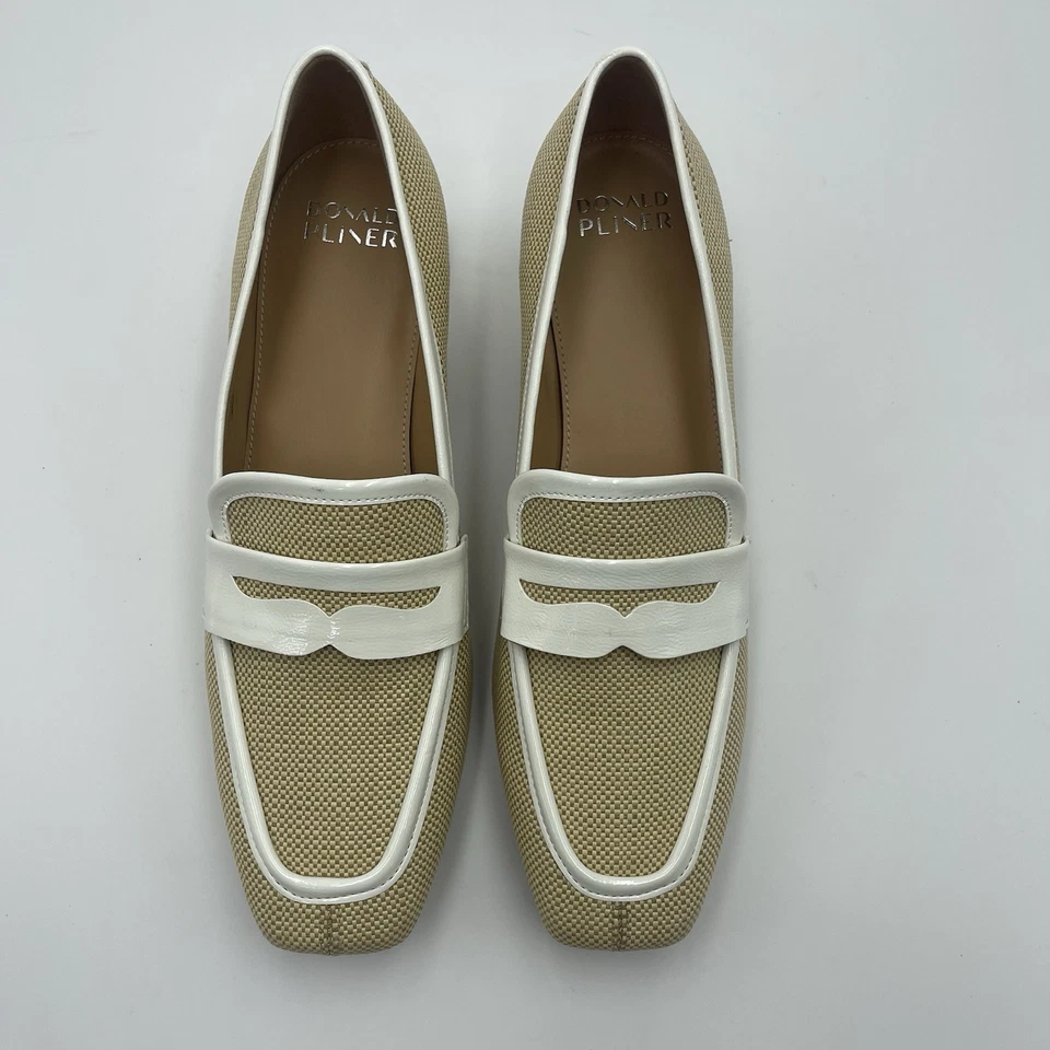 Zapatos de salón Donald Pliner Tristian Penny Mocasín Rafia para mujer - Talla 9,5 M - Precio de venta sugerido por el fabricante 238 USD Foto 3 de 4