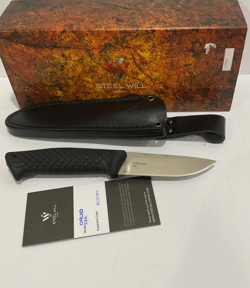Cuchillo de hoja fija Steel Will Druid 225, punto de caída 9Cr18MoV nuevo en caja Foto 2 de 4