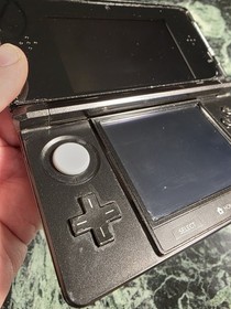 Nintendo 3DS Cosmo Black Console w/Charger TESTED  *Medium Wear*