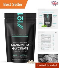 90 Magnesium Capsules – 1500mg Glycinate with BioPerine for Stress Relief 0.08 per thousand milligrams