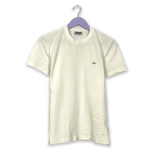T-Shirt Lacoste Blanc Panna En Coton - Taille 4 Homme