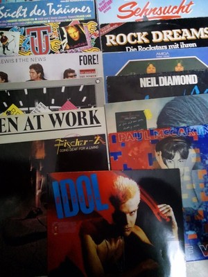 Schallplatten Sammlung Konvolut Rock Hardrock Billy Idol, Paul Mc Cartney, ua.