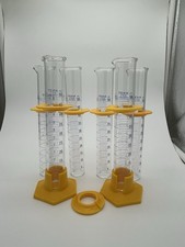 Lot of 6 - Kimble TEKK 50mL Glass Graduated Cylinder 20025-H Made in USA TD 20°C