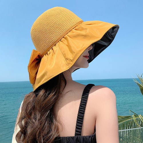 Sombrero de cubo plegable de ala ancha para mujer con protección al aire libre UPF 80+ - Imagen 32 de 32
