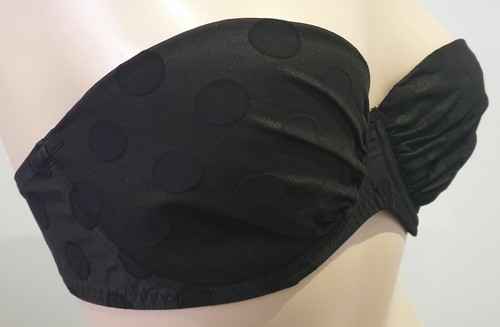 AGENTE PROVOCADOR Conjunto Breve de Bikini Bikini Negro con Lunares Sin Tirantes - Imagen 3 de 9