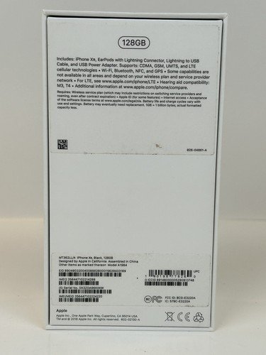 Apple iPhone XR Black 128 GB BOX ONLY!!! - Picture 2 of 2