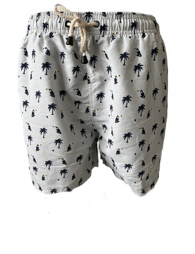 Herren Badeshort Gem. Grau Gr. M