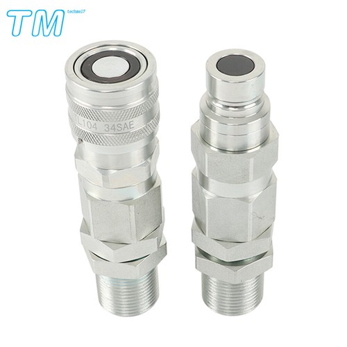 Hyd.Quick-Connect Coupler For John Deere 35G 50C 260 325 CT332 KV13884 AT312877 - Picture 7 of 8