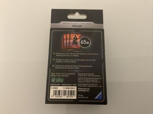 Disney Lorcana TCG Rise of the Floodborn Mulan Card Sleeves (65) Matte Finish - Picture 4 of 4