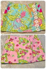 EUC Lilly Pulitzer White Label Connie Reversible Skirt San Diego Zoo Print Sz 6