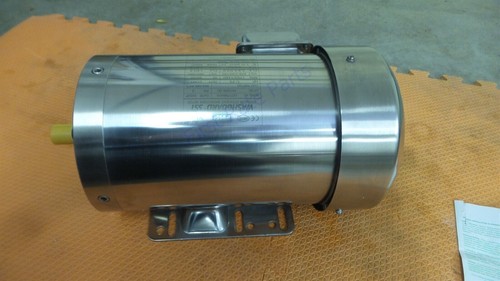 Leeson 191558.00 Washdown Motor C6T17WK41 191211.00 Stainless 1HP 230V 3PH 460V - Picture 5 of 11