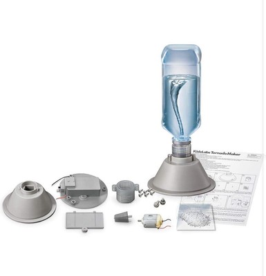 4M KidzLabs Tornado Maker – Bausatz Für Kinder Ab 5 Jahren, Inkl. Flasche, Benötigt 2 AA Batterien