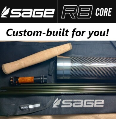 Sage R8 Core 4wt, 8'6'', Custom Fly Rod built for you with extra tip section