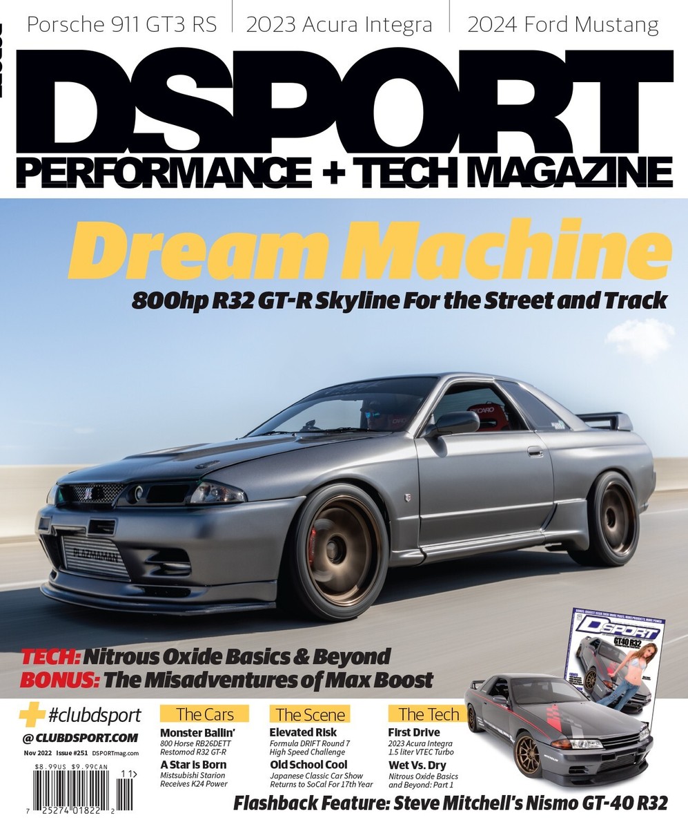 DSPORT#251 (NOVEMBER 2022): Dream Machine 800hp R32 GT-R Skyline