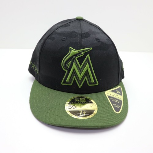 Gorra de béisbol Miami Marlins talla 7 1/8 MLB New Era 59fifty camuflaje  - Imagen 1 de 6