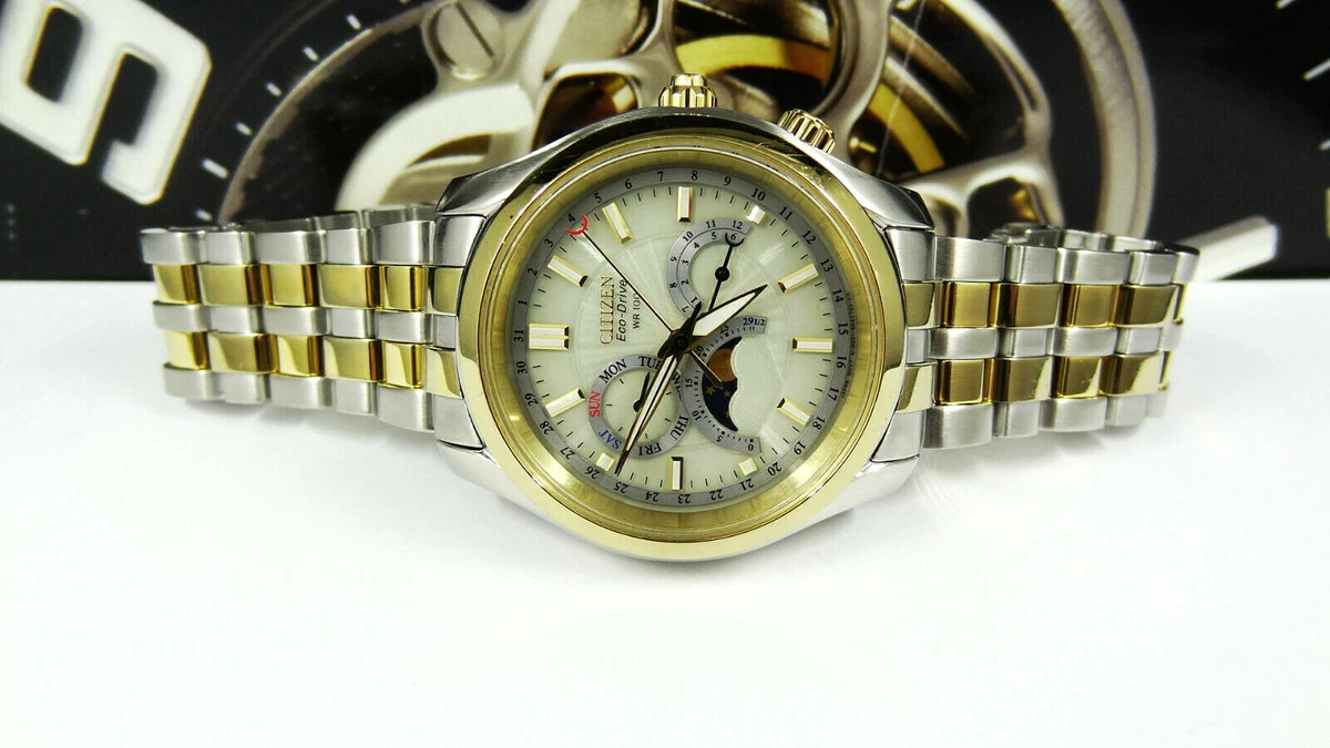 Citizen AP1024 56P Eco Drive Moon Phase Calibre 8651 Two Tone