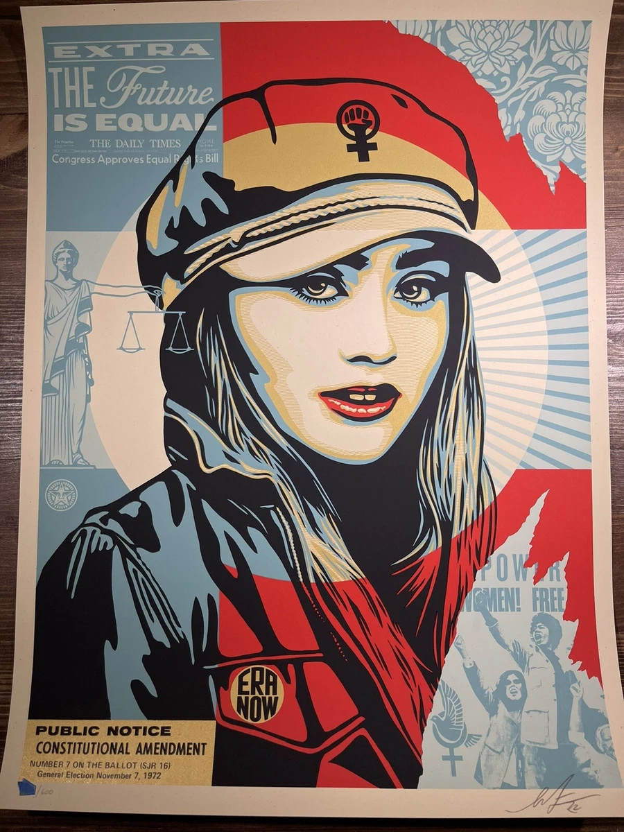 Shepard Fairey Obey Giant “The Future Is Equal” Art Print Poster Signed  XX/600 | eBay