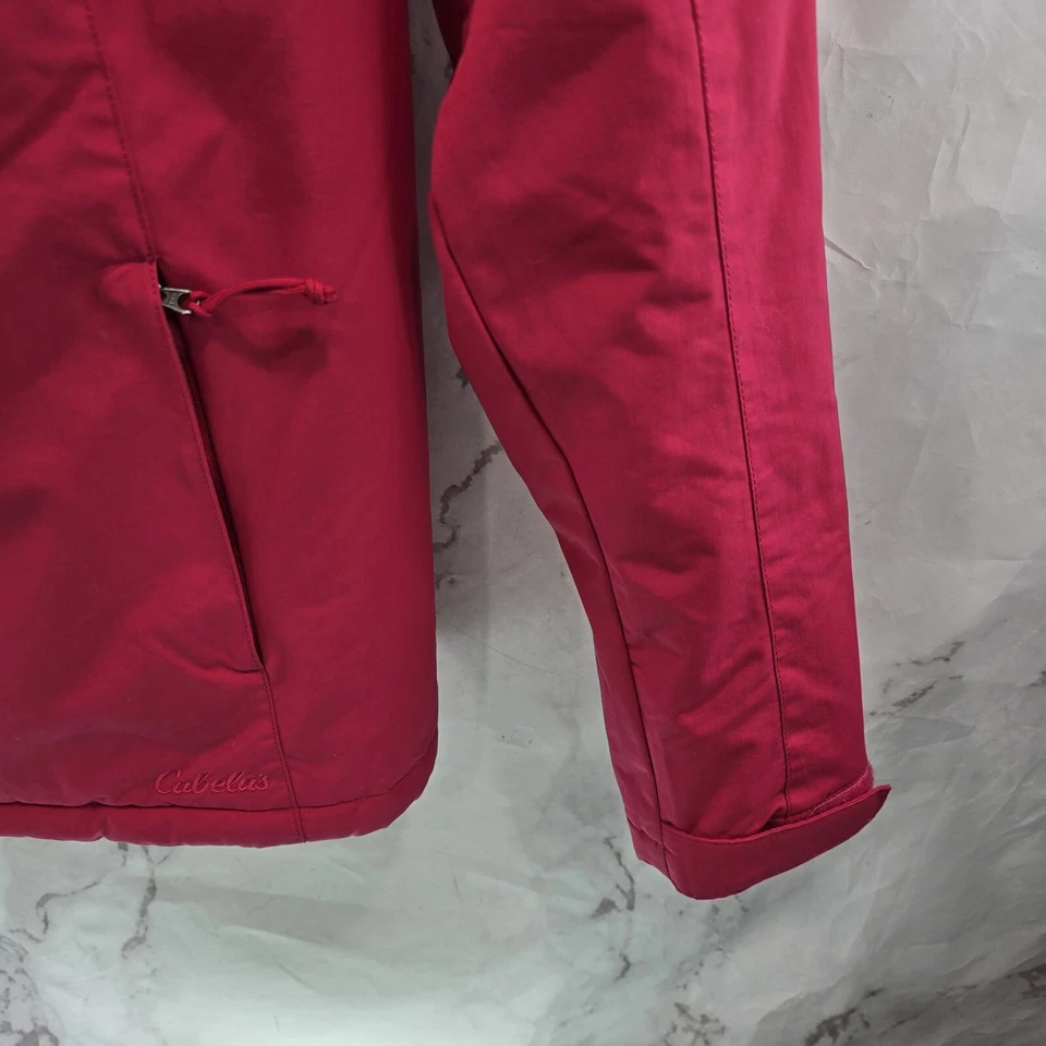 Chaqueta Cabelas Mujer Mediana Rosa Aislante Sintético Abrigo Esquí Invierno Nieve Reg Foto 4 de 4