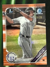 Michael Toglia 2019 1st Bowman Chrome Draft Orange Refractor ROOKIE RC /25