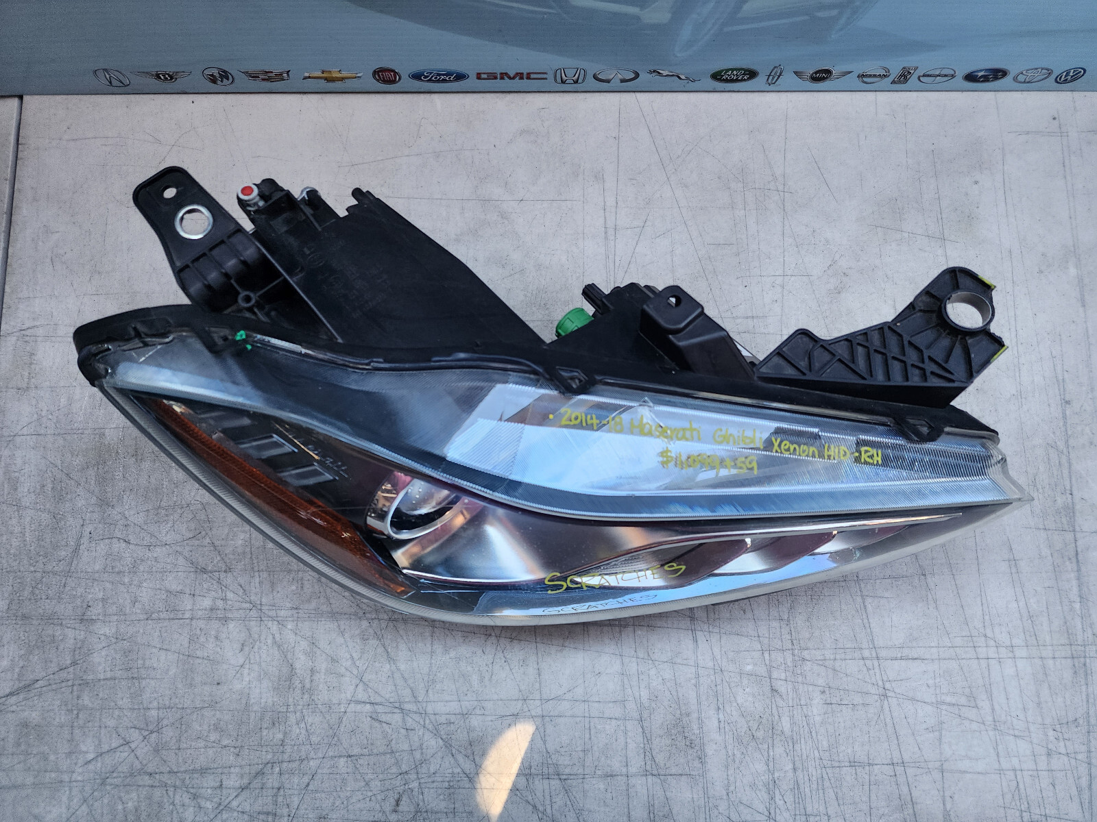 2014 2015 2016 2017 2018 MASERATI GHIBLI  PASSENGER SIDE HID XENON HEADLIGHT OEM