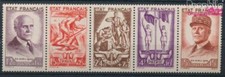 Timbres France 1943 Mi 589-593 bande de cinq neuf  (10391196