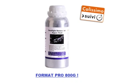 JOIGVFN Recharge de 800g pour Kit de Rénovation Phares Optiques Feux par polymérisation