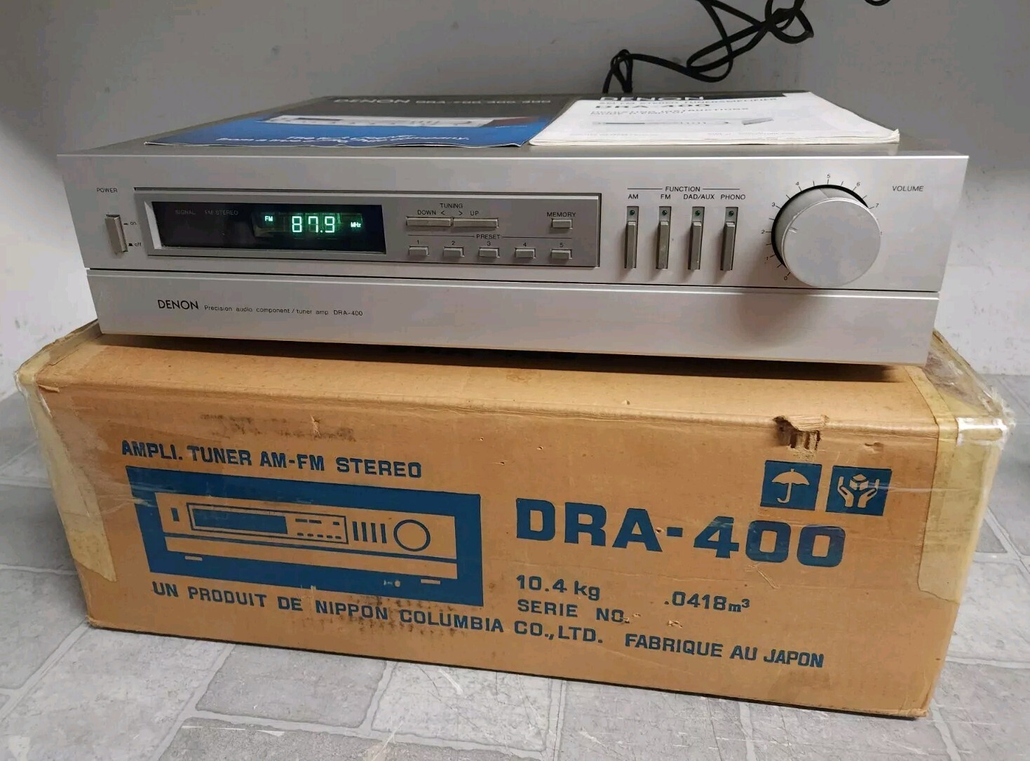 Denon DRA-400 vintage audio equipment - eBay listing photo 3
