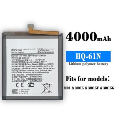 Samsung スマートフォン 4000mAh New For Samsung Galaxy M01 2020 Phone Battery HQ-61N Replacement