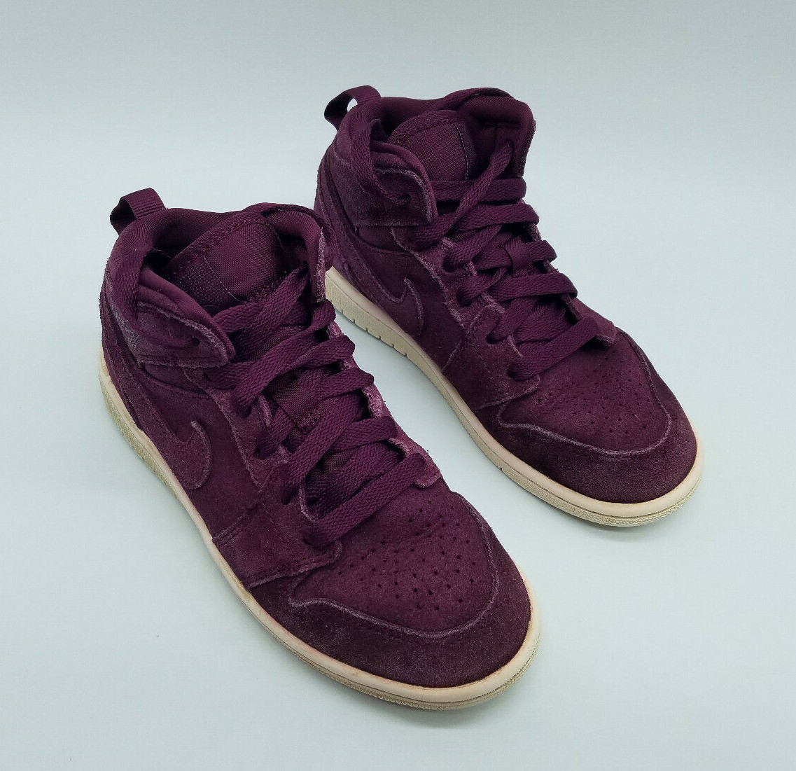 burgundy jordan sneakers