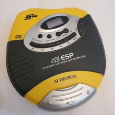 AudioVox DM9905 45 Sec Electronic Skip Protection Portable CD Player AM/FM Tuner