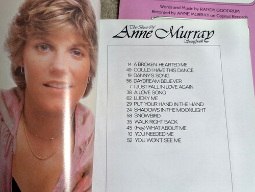 Anne Murray SHEET MUSIC SONGBOOK LOT Broken Hearted Lucky Me Fall in Love Again - Picture 3 of 4